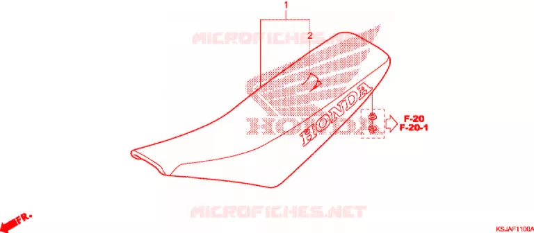 SINGLE SEAT (2) Honda MOTO 80 CRF 2008  CRF80F8