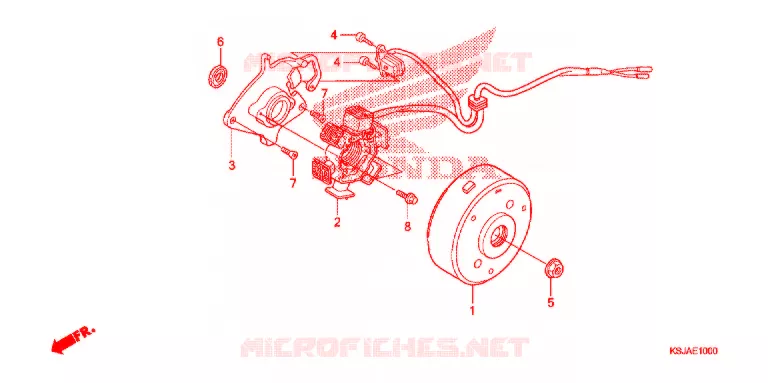 ALTERNATOR (CRF80F) Honda MOTO 80 CRF 2010  CRF80F9