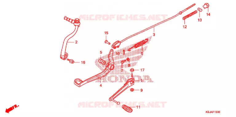 PEDAL Honda MOTO 80 CRF 2009  CRF80F9