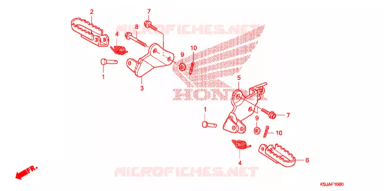 PEDAL Honda MOTO 80 CRF 2009  CRF80F9