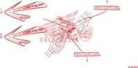STICKERS (CRF80F'11/CRF100F'11) for Honda CRF 80 2011