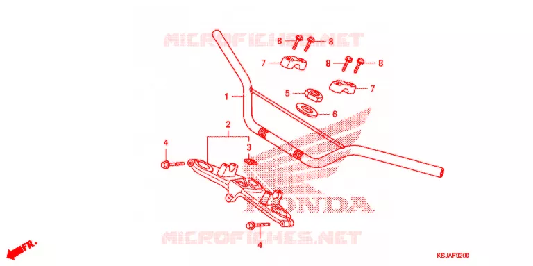 HANDLEBAR Honda MOTO 80 CRF 2011  CRF80FB
