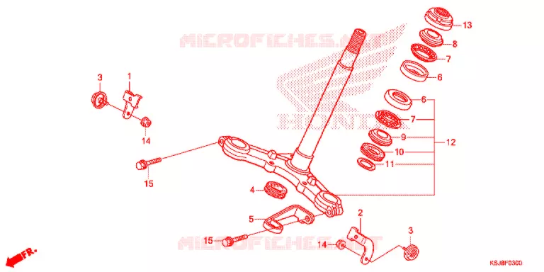 STEERING STEM Honda MOTO 80 CRF 2012  CRF80FC