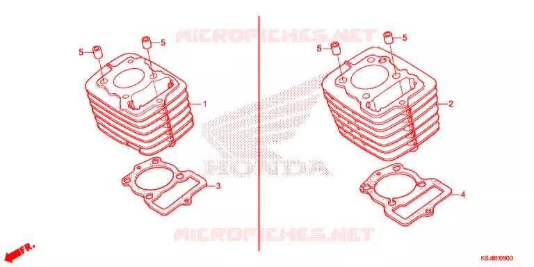 CYLINDER Honda MOTO 80 CRF 2013  CRF80FD