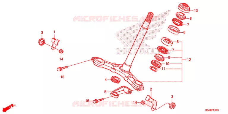 STEERING STEM Honda MOTO 80 CRF 2013  CRF80FD