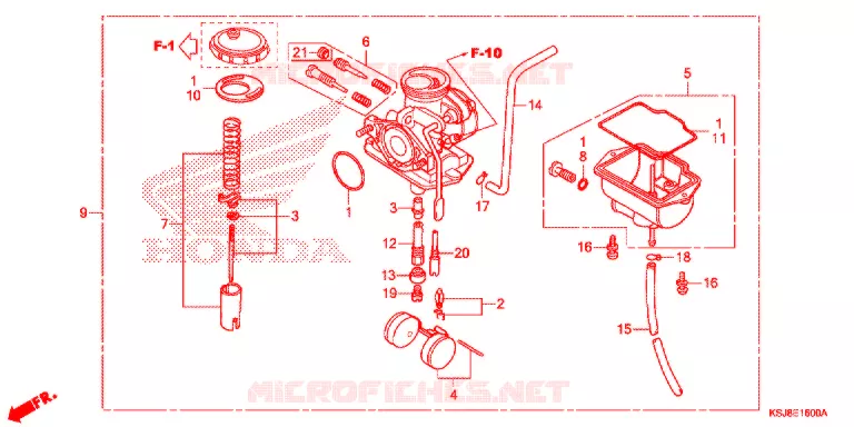 CARBURETOR (CRF80F) Honda MOTO 80 CRF 2013  CRF80FD
