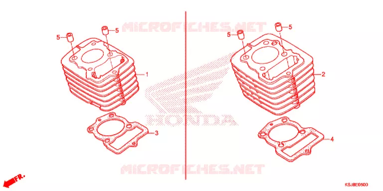 CYLINDER Honda MOTO 80 CRF 2013  CRF80FD