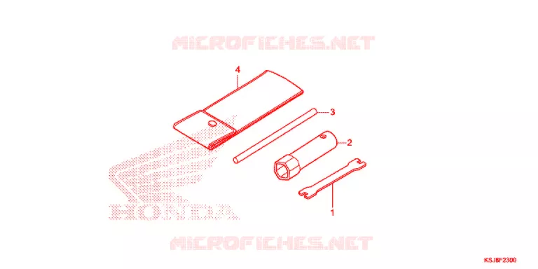 TOOLS - BATTERY BOX Honda MOTO 80 CRF 2013  CRF80FD
