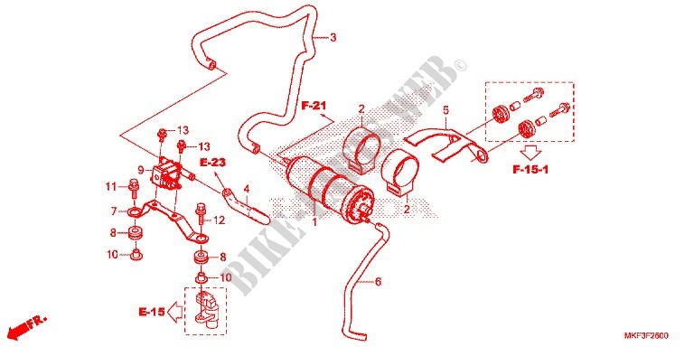AIR INJECTION SYSTEM (1) for Honda CBR 1000 RR SP1 2018