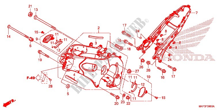 FRAME for Honda CBR 1000 RR SP1 2018