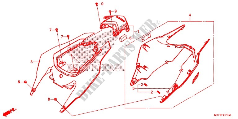 SEAT   REAR COWL for Honda CBR 1000 RR SP1 2018