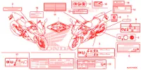 CAUTION LABEL (1) for Honda CBR 500 R ABS 2017