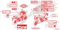 CAUTION LABEL (1) for Honda CBR 650 F ABS RED 2017