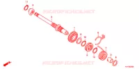 KICKSTARTER AXLE for Honda ACE 125 SPOKED WHEELS 2017