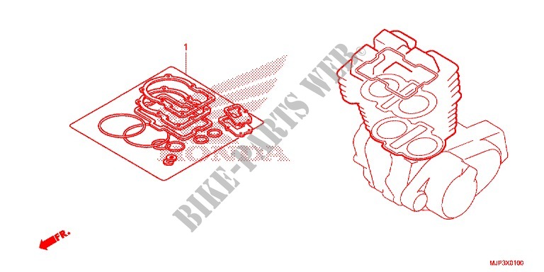 GASKET KIT for Honda AFRICA TWIN 1000 ABS WHITE 2017