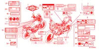 CAUTION LABEL (1) for Honda AFRICA TWIN 1000 ABS 2017