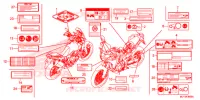CAUTION LABEL (1) for Honda AFRICA TWIN 1000 ABS 2017