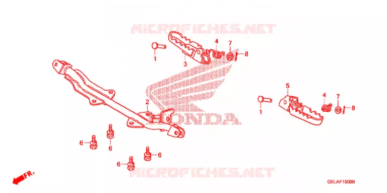 PEDAL Honda MOTO 50 CRF 2009  CRF50F9