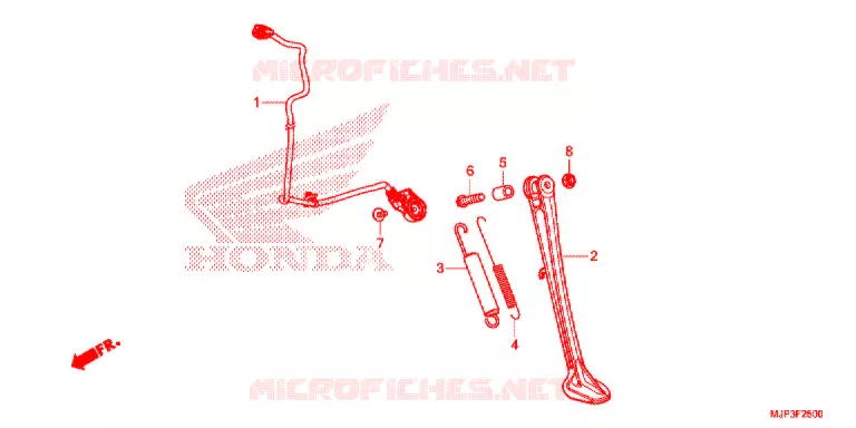 SIDE STAND Honda MOTO 1000 AFRICA-TWIN 2018  CRF1000DH