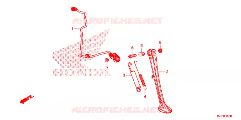 SIDE STAND Honda MOTO 1000 AFRICA-TWIN 2017  CRF1000DH