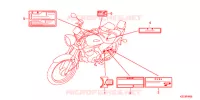 CAUTION LABEL (1) for Honda GLC 150 SHADOW 2010