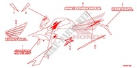 STICKERS (2) for Honda CB 1000 R ABS BLACK 2012