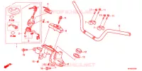 HANDLE PIPE/TOP BRIDGE (2) for Honda CB 125 F DRIVING SCHOOL YB 2016