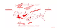 STICKERS for Honda CB 125 F DRIVING SCHOOL YB 2016