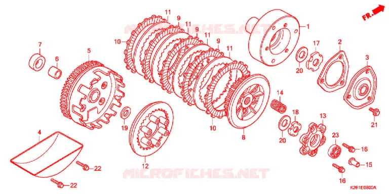 CLUTCH Honda MOTO 125 MSX 2013  MSX125D
