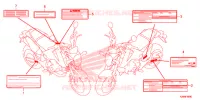 CAUTION LABEL (1) for Honda GROM 125 2014