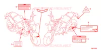 CAUTION LABEL (1) for Honda MSX 125 2014