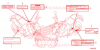 CAUTION LABEL (1) for Honda GROM 125 2014