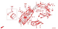 REAR FENDER for Honda GROM 125 2015