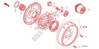 STARTING GEAR for Honda BIG RED 700 RED 2009