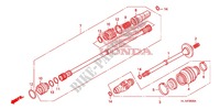 DRIVESHAFT   REAR ARM (2) for Honda BIG RED 700 CAMO 2010