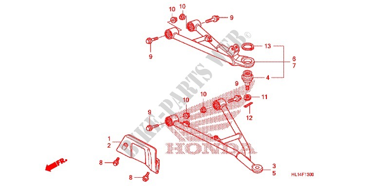 FRONT SUSPENSION ARM for Honda BIG RED 700 CAMO 2011