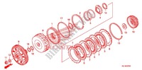 CLUTCH (BAS) for Honda BIG RED 700 OLIVE 2011