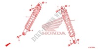 REAR SHOCK ABSORBER (2) for Honda BIG RED 700 RED 2011