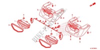 TAILLIGHT (2) for Honda BIG RED 700 2012
