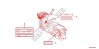 CAUTION LABEL (1) for Honda BENLY 110 YUSEI 2012