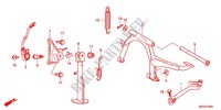 MAIN STAND   BRAKE PEDAL (MW1101WHC) for Honda BENLY 110 YUSEI 2012