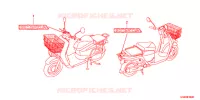 STICKERS for Honda BENLY 50 YUSEI 2012