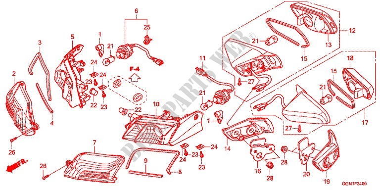 INDICATOR (2) for Honda SUPER CUB 50 2012