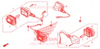 INDICATOR (2) for Honda RUCKUS 50 RED 2009