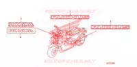STICKERS for Honda RUCKUS 50 RED 2009