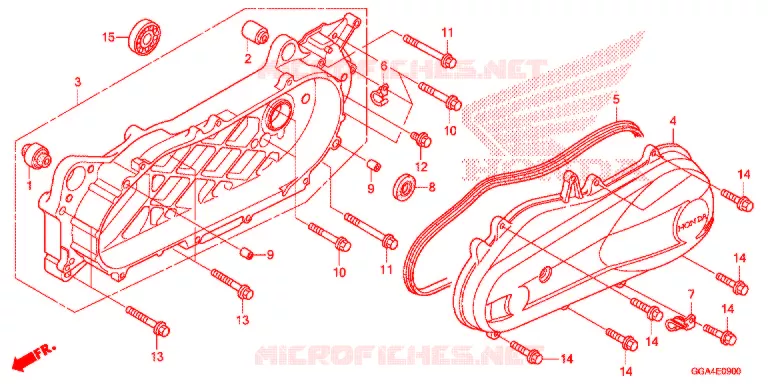 SWINGARM - LEFT CRANKCASE COVER Honda SCOOTER 50 RUCKUS 2013  NPS50D