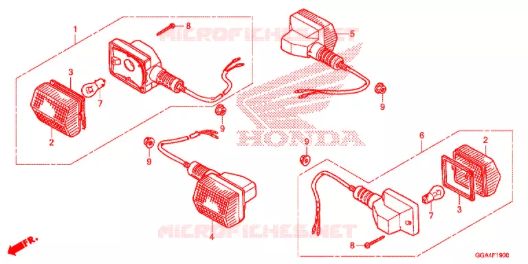 INDICATOR (2) Honda SCOOTER 50 RUCKUS 2014  NPS50E