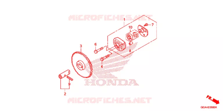 CRANKCASE - OIL PUMP Honda SCOOTER 50 RUCKUS 2015  NPS50F