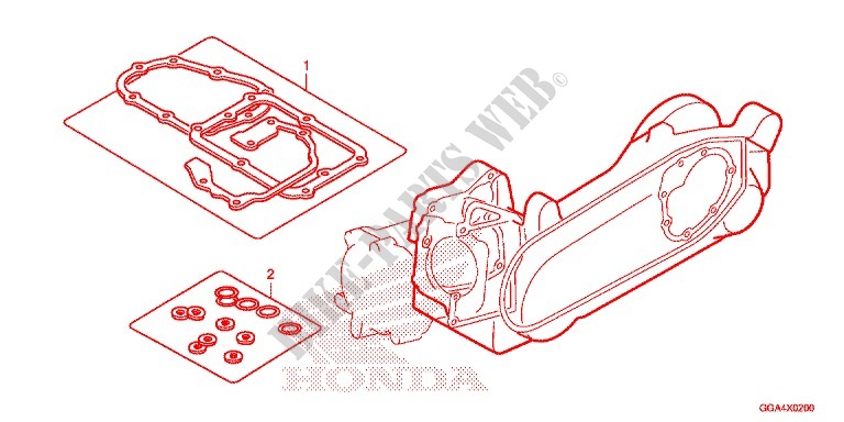 GASKET KIT for Honda RUCKUS 50 2016
