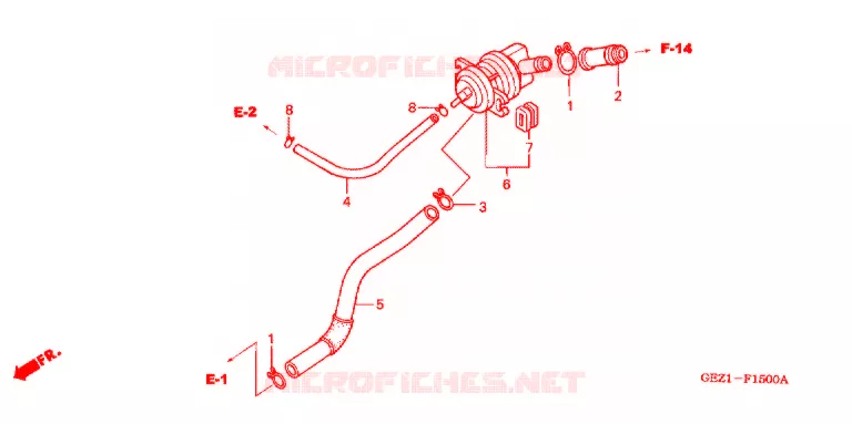 AIR INJECTION CONTROL VALVE Honda SCOOTER 50 RUCKUS 2004  NPS50S4_A